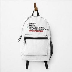 Mentally in a relationship with Zoe Saldana backpack