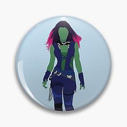 Zoe Saldana Guardians of the Galaxy Character Art Pin