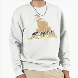 Zoe Saldana in Special Ops Lioness graphic design by ironpalette Pullover Sweatshirt