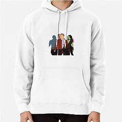 Chris Pratt, Zoe Saldana, Dave Bautista Pullover Hoodie