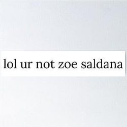 Zoe Saldaña Poster