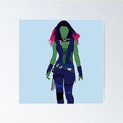 Zoe Saldana Guardians of the Galaxy Character Art Poster