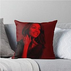 Zoe Saldana Celebrity Throw Pillow