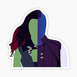 Zoe Saldana and Karen Gillan Sticker