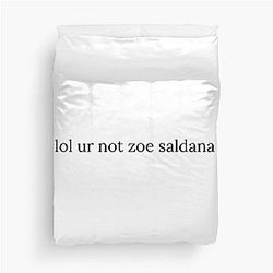 Zoe Saldana Duvet Cover