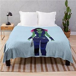 Zoe Saldana Guardians Character Throw Blanket