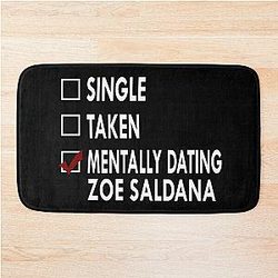 Dating Zoe Saldana Bath Mat