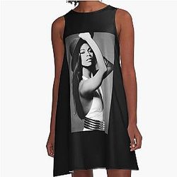 Zoe Saldana A-Line Dress