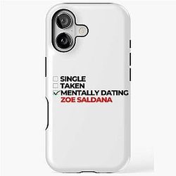 Mentally Dating Zoe Saldana iPhone Case