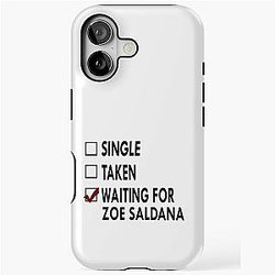 Waiting for Zoe Saldana iPhone Tough Case