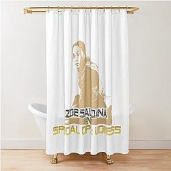 Zoe Saldana in Special Ops: Lioness graphic by ironpalette Shower Curtain