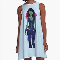 Zoe Saldana Guardians of the Galaxy A-Line Dress