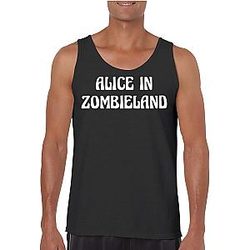 Alice in Zombieland Comfortable Graphic Tee for Adults Black