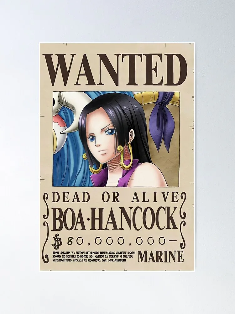 One Piece Wanted Posters - Boa Hancock News Wanted Poster Wall