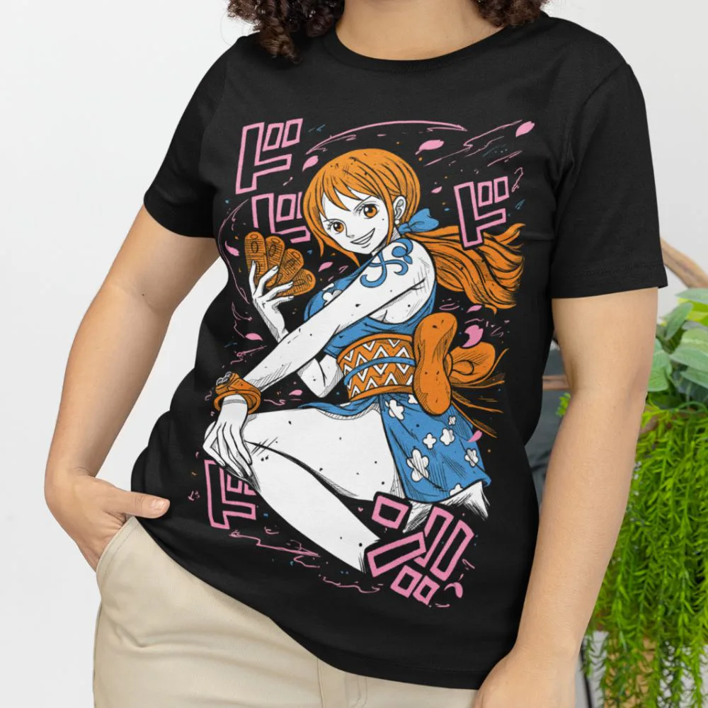 One Piece T-shirts – Nami Pirate Graphic Anime T-Shirt | One Piece