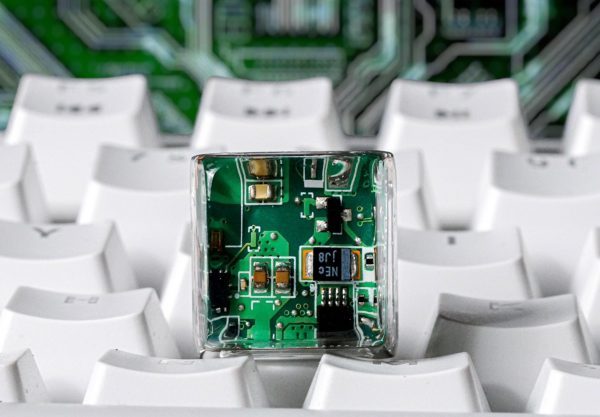 Circuit Board Chip Keycap, Artisan Keycap, Keycap Set for MX Cherry Switches Mechanical Keyboard, Resin Keycap, Gift for Him