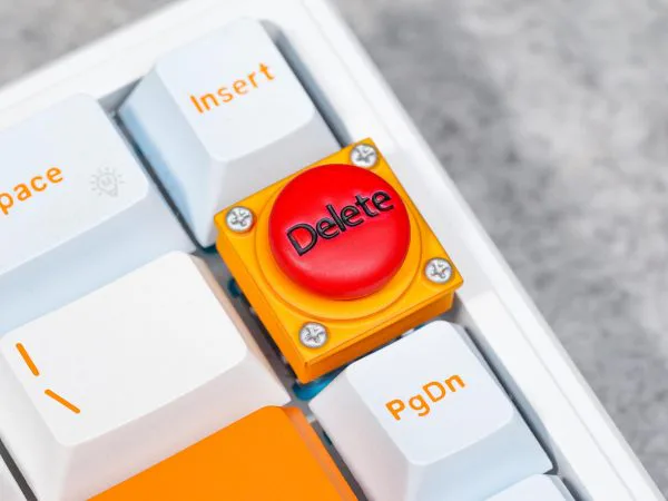 Delete Button Keycap, 3D Keycap, Artisan Keycap, Keycap for MX Cherry Switches Mechanical Keyboard, Gift for Him