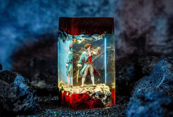 Pi.no.cchio form L.ies of P - Resin Diorama Lamp – Handmade Fantasy Night Light – Dark Art Decor – Unique Gift for Game Lovers & Fans