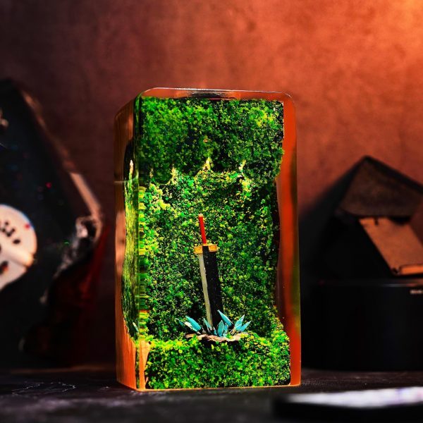 Buster Sword Resin Lamp, Handmade Final Fantasy Epoxy Diorama Night Light, Fantasy Gift & Decor, Christmas Decor, Christmas Gift for him