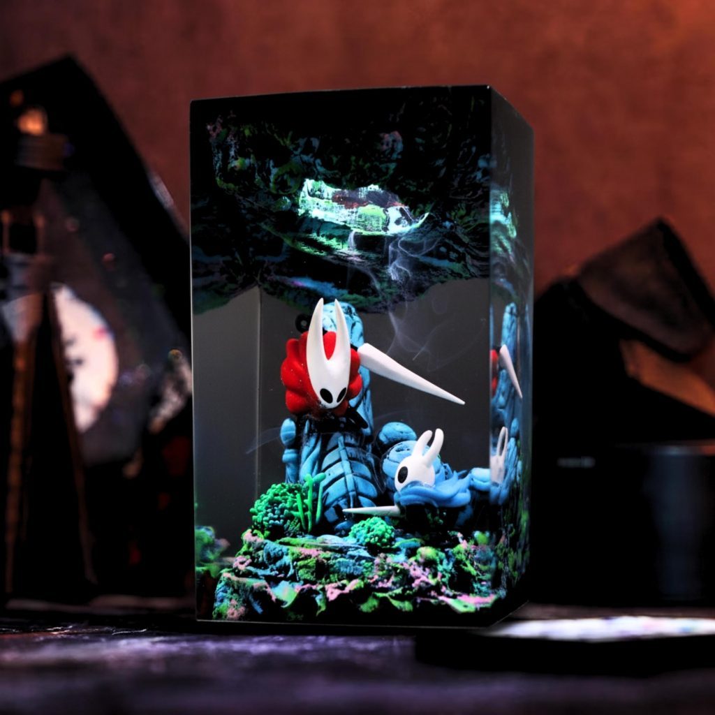 Hornet & The Knight Resin Lamp, Hollow Knight Figure, Christmas Gift for Gamer, Indie Game, Game of the Year 2025, Xmas Gift for Kids
