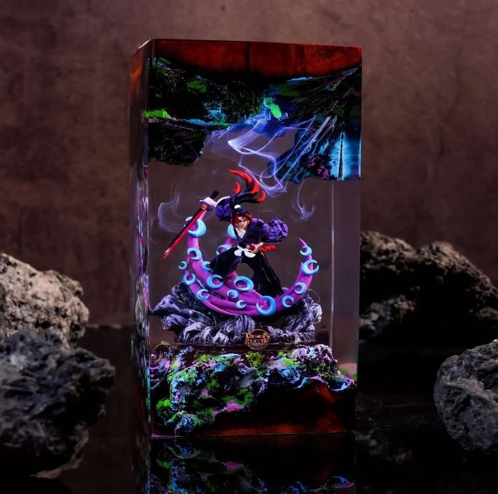 Anime Demon Epoxy Night Light, Anime Lamp, Game Room Decor, Hot Anime Infinity Castle, Anime Gift for Fans, Christmas Gift Idea