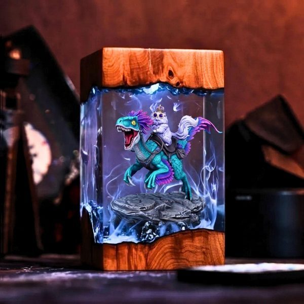 Dungeon Crawler Carl Princess Donut Resin Lamp, Bookshelf Decor, DCC Fan Gift, Gift for Book Lovers, Gamer Gift, Gaming Room Decor